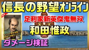 【信長の野望オンライン】英傑 和田惟政 ダメージ検証