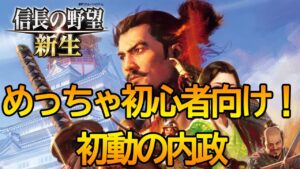 信長の野望 新生 めっちゃ初心者さん向け初動の内政を解説!