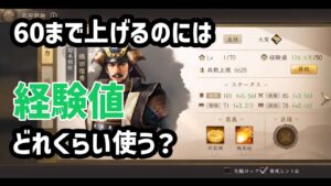 【新信長の野望】レベル60まで上げるには…【参考用】