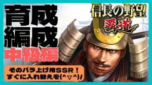 【信長の野望 覇道】(シーズン1 乱世の幕開け) 武将育成・部隊編成 中級編 そのパラ上げ用SSR!すぐに入れ替えを(^▽^)/ (初見・初心者・育成・防御・右側・リセット・将星・銅銭・レア・R)