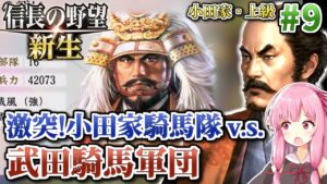 【信長の野望・新生】#9 大激突!小田騎馬隊VS武田騎馬隊! 小田氏治の野望 【小田家・上級】【ボイロ実況】