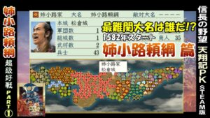 最難関大名は誰だ!?【姉小路頼綱 篇 Part1 (1582年スタート)】信長の野望 天翔記 PK版 steam