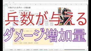 【新信長の野望】兵数が与えるダメージ増加量 【検証】